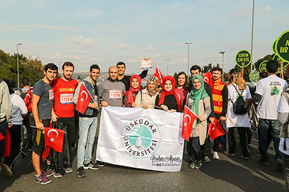 Üsküdar Üniversitesi 37. İstanbul Maratonuna katıldı 2