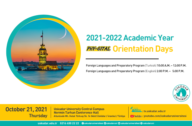 2021 —2022 Academic Year Phygital Orientation Days Üsküdar University